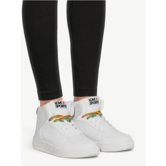 Women's Love & Sport High-Top Sneakers - Picture 3 of 10